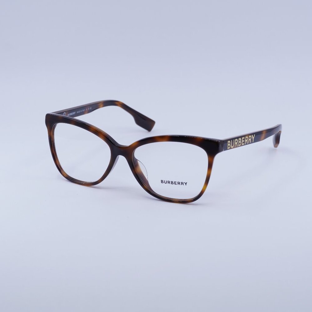 Burberry BE2364F 3316 Eyeglasses Havana 54mm Cat Eye Frame